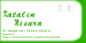katalin misura business card